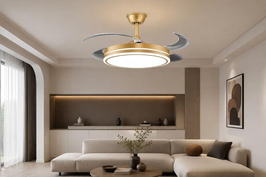 Lighting choice for flush mount vs downrod fan