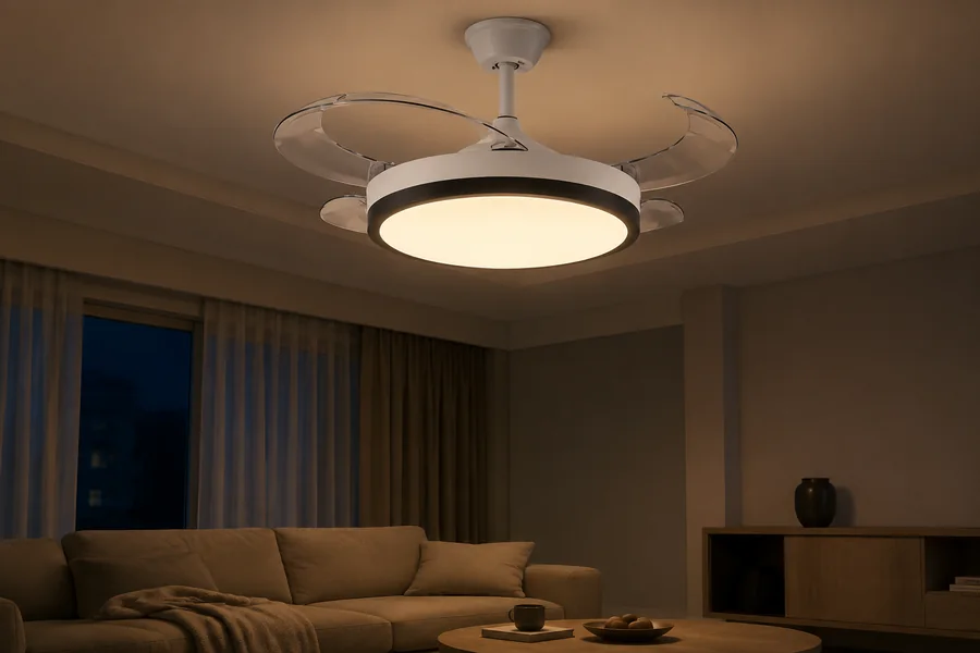 Living room ceiling light brightness and diffuser comfort