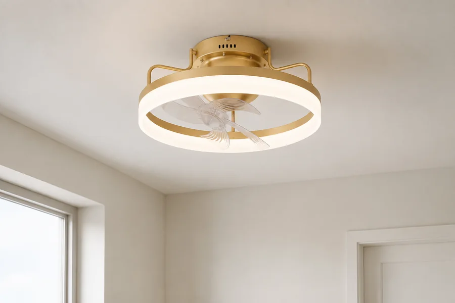 Light ceiling and wall colours making a room feel taller