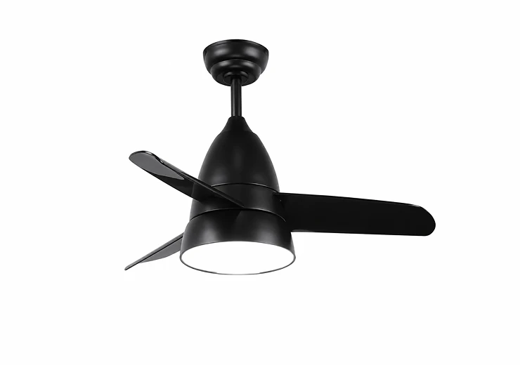 Low profile ceiling fan light for compact home office spaces