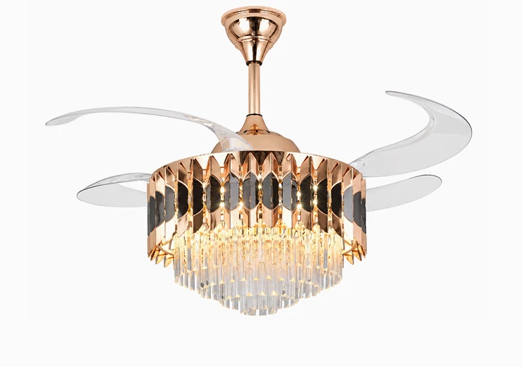 Modern decorative ceiling fan light complementing a Scandinavian-style apartment interior