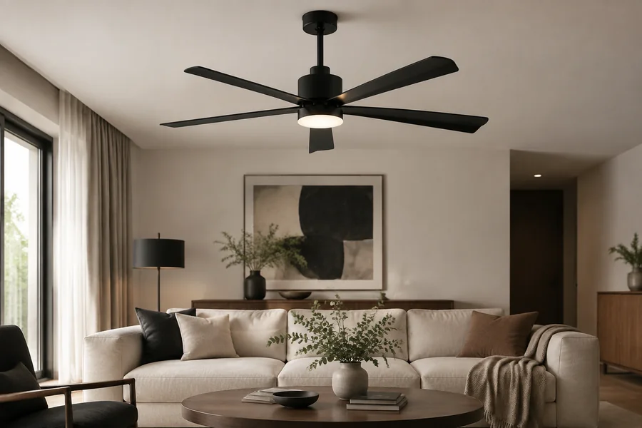 Statement ceiling fan style for modern interiors