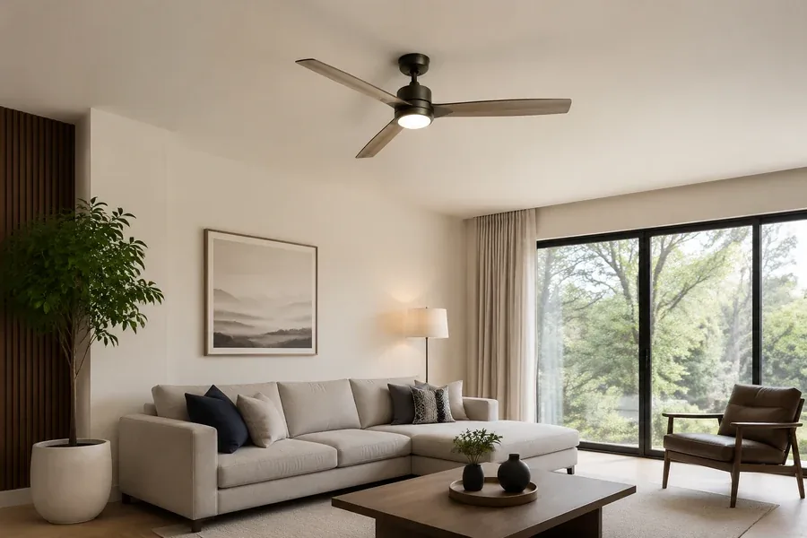 Modern minimalist and contemporary ceiling fan style difference