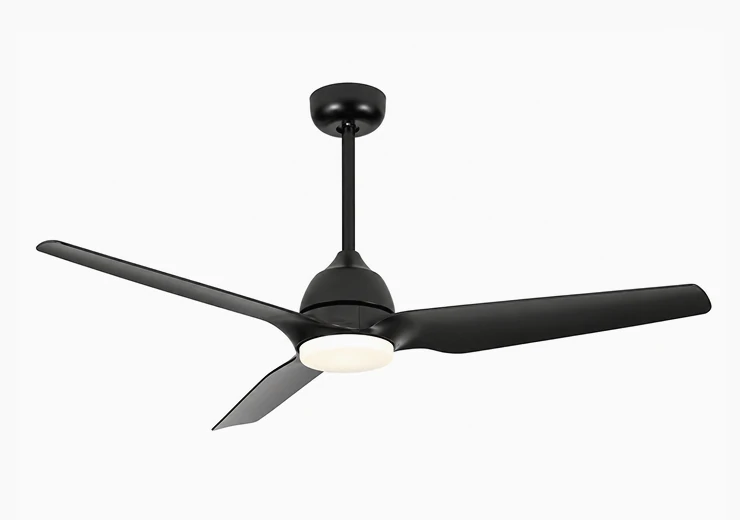Coordinated ceiling fan light solutions across multiple apartment residential spaces