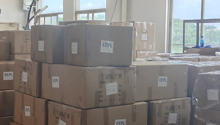 Export packaging preparation for NE-RCFB10 flush mount ceiling light fixtures