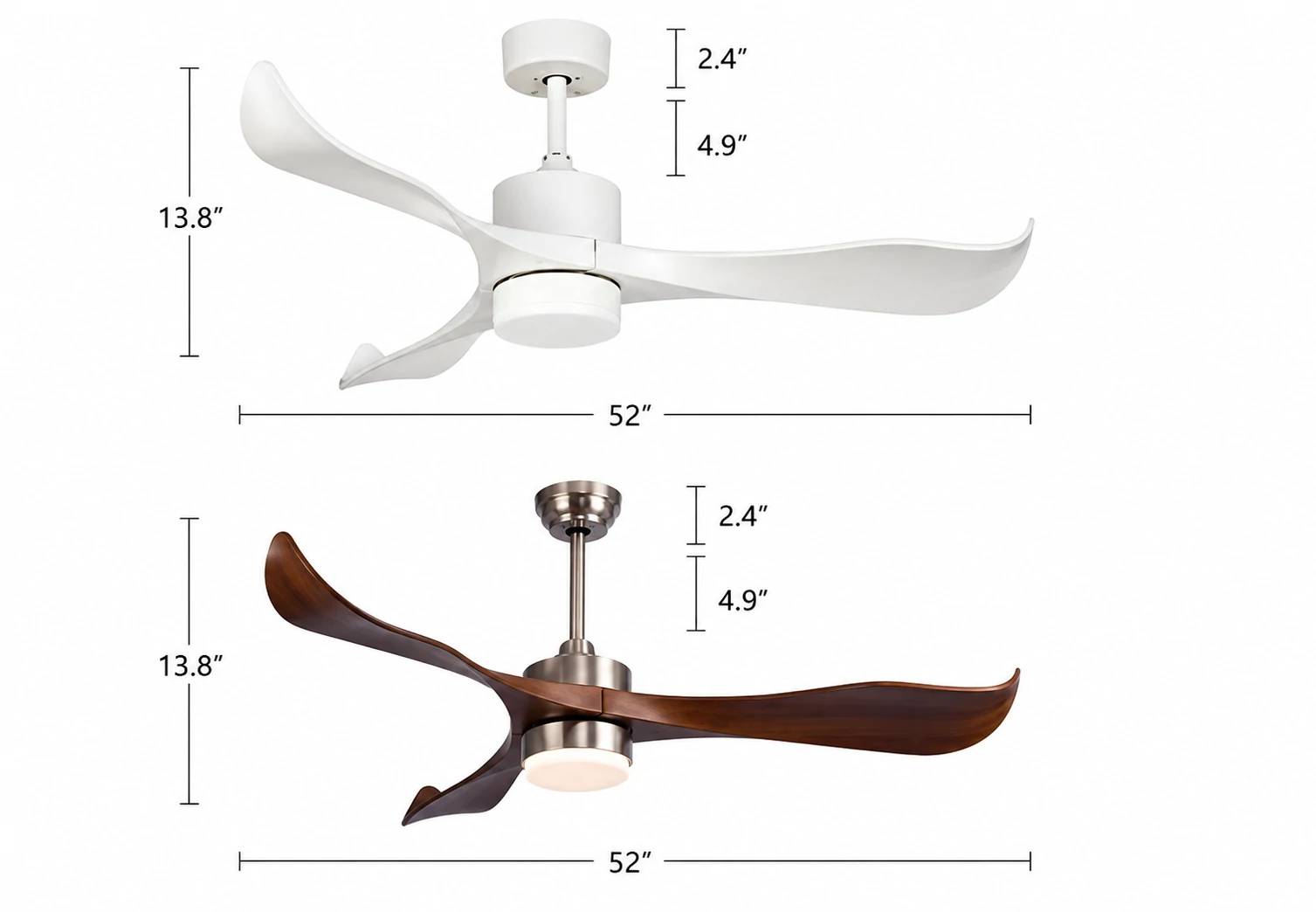 NE-SCFL13 52 inch ceiling fan specification detail