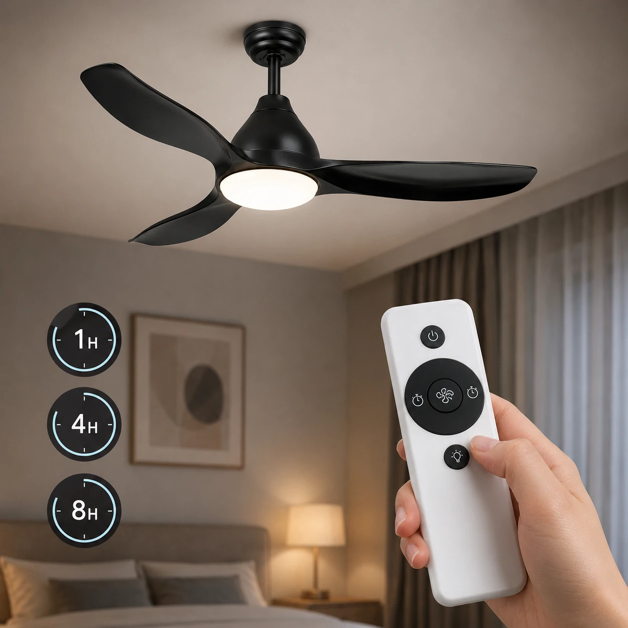 NE-SCFL16 1H 4H and 8H timer feature