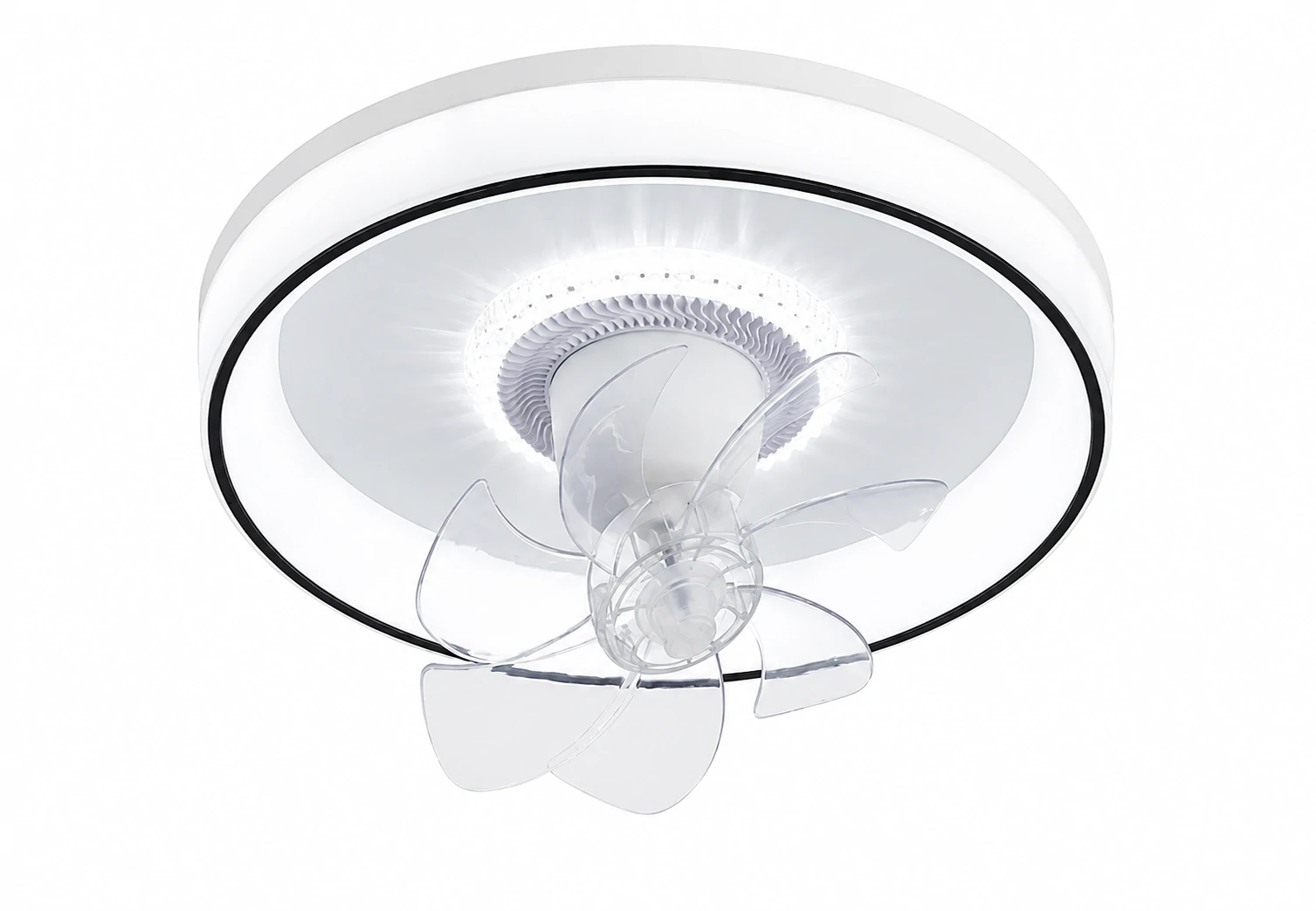 20 Inch Outdoor Ceiling Lights with DC Fan, model NE-RCFB39R, front view
