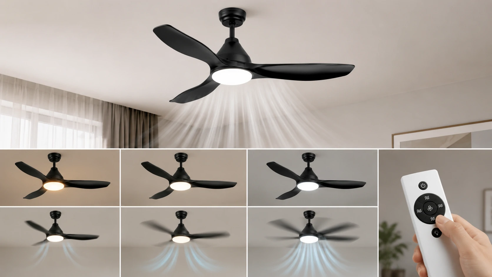 NE-SCFL16 integrated light and airflow settings