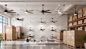 Ceiling fan light products prepared for wholesale sourcing and distribution