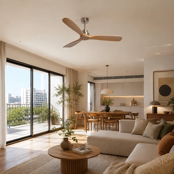 Premium residential ceiling fan light interior design application