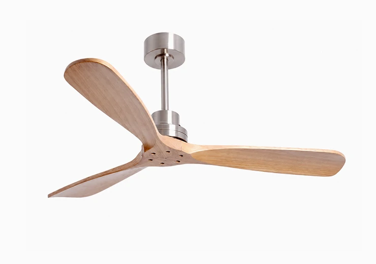 Remote-controlled ceiling fan light used in a modern residential patio lounge