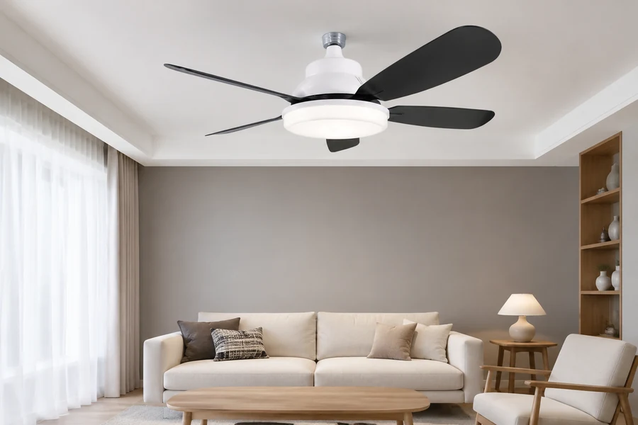 Fan light choice for Scandinavian Mid-Century and Coastal interiors