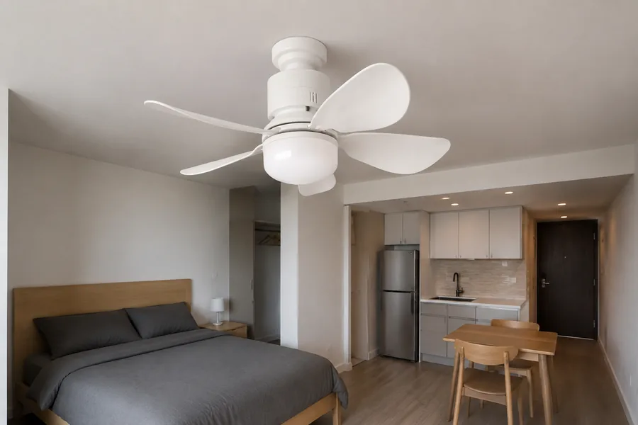 Selecting socket fan lights for bedrooms kitchens and small commercial spaces