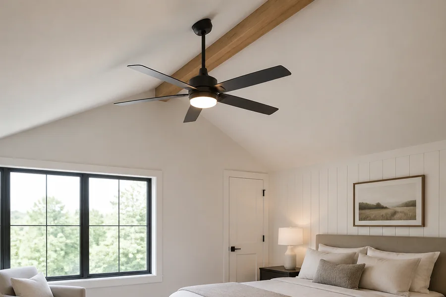 Sloped ceiling fan angle compatibility check