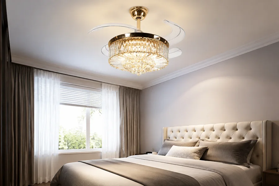 Small bedroom lighting mistakes and ceiling fan LED light
