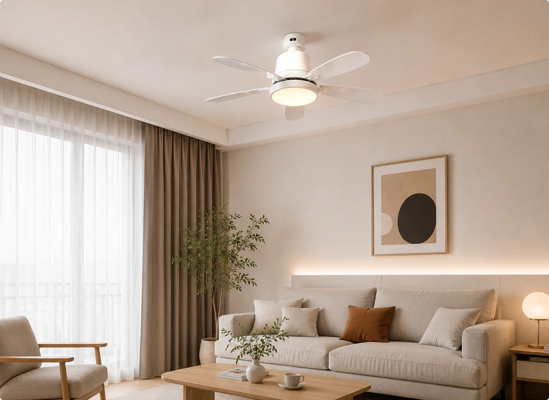 Socket fan light for residential rental and project applications