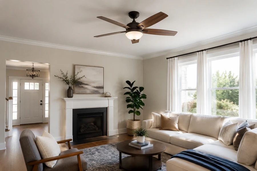 Choosing between ceiling fan style and airflow performance