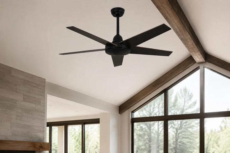Vaulted cathedral and sloped ceiling problems for ceiling fan installation
