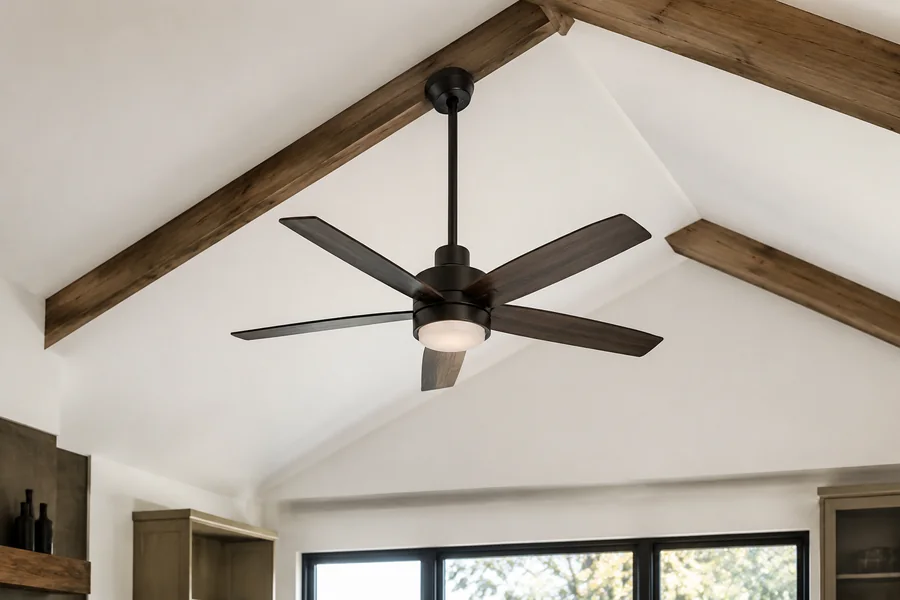 Vaulted ceiling fan installation safety check