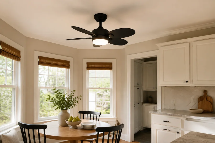 What Size Ceiling Fan Works for Small Medium and Large Kitchens?